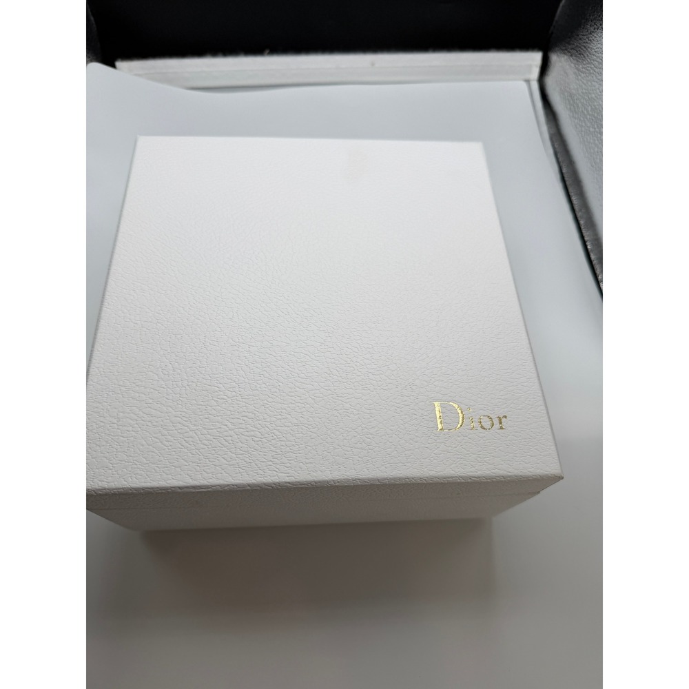 Christian Dior White Textured Square Gift Box with Pillow 8.5in